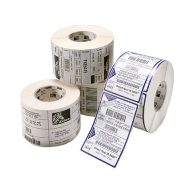 Cartellini termotransferibili in carta Zebra Z-Perform 1000T 190 Tag non rivestito perforazione Bianca 83x127mm nucleo 76mm