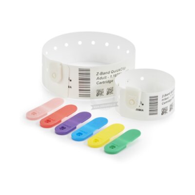Clip per braccialetti Zebra Z-Band QuickClip verde
