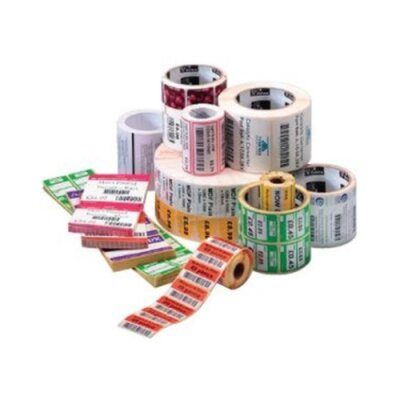Etichette termiche diretta in carta Zebra Z-Perform 1000D 110 Tag Black Mark non rivestito perforazione Bianca 76.2x38.1mm nucleo 35mm
