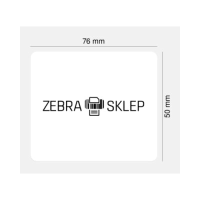 Etichette termiche diretta in carta Zebra Z-Perform 1000D Black Mark non rivestito adesivo permanente Bianca 76.2x50.8mm nucleo 19mm