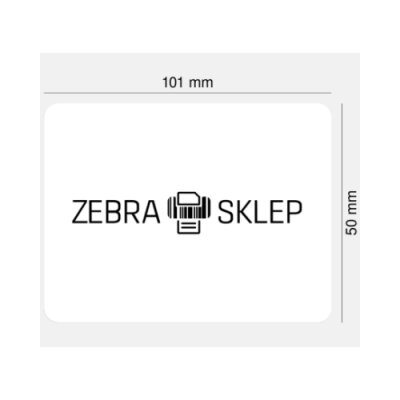 Etichette termiche diretta in carta Zebra Z-Perform 1000D Black Mark non rivestito adesivo permanente perforazione Bianca 101.6x50.8mm nucleo 19mm