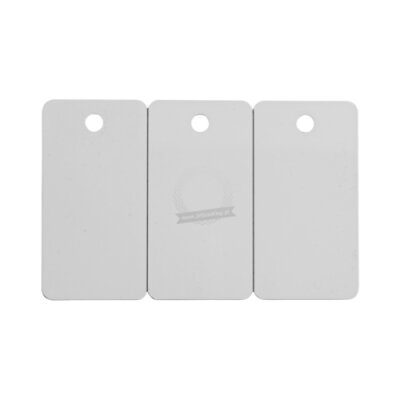 Zebra PVC Premier plastic cards, keycard type, triple white 0.762mm - 500 cards