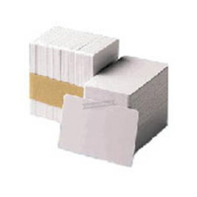 Plastic cards Zebra PVC Premier with magnetic stripe White (LoCo) 0,762mm - 500 cards