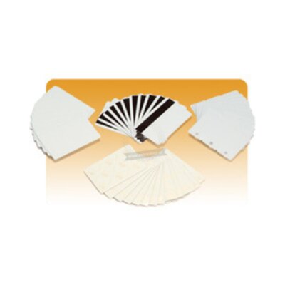 Plastic cards Zebra PVC Premier z recyklingu White 0,762mm - 500 cards