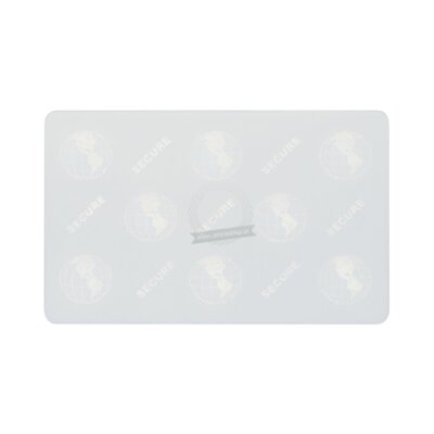 Zebra PVC Premier Plus Security composite plastic cards with security feature (hologram with globe), white 0.762mm - 500 cards