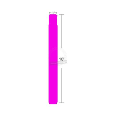 Wristbands direct thermal polypropylene on a roll Zebra Z-Band Fun Black Mark for adults coated fastener with universal durable adhesive with perforation pink 25x254mm core 25mm