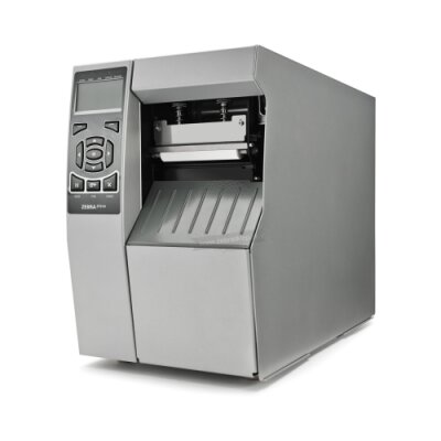Stampante a trasferimento termico ZT510 Zebra; 4", 203 dpi, Euro and UK cord, Serial, USB, Gigabit Ethernet, Blutooth LE, Tear, Mono, ZPL