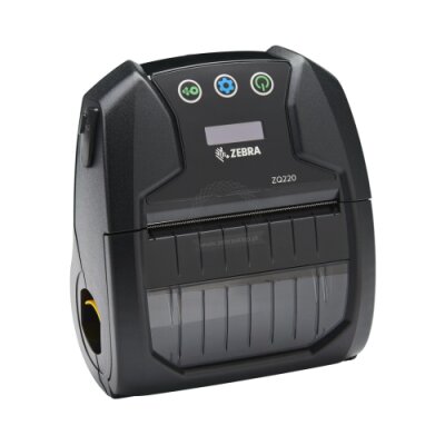 Direct thermal printer ZQ220 Zebra; 3 inch, Bluetooth, label&receipt printing, English/Latin/Cyrillic