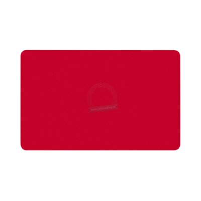 Plastic cards Zebra PVC Premier Colour red 0,762mm - 500 cards