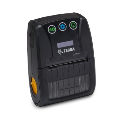 Direct thermal printer ZQ210 Zebra; 2.25", Bluetooth, linerlessprinting, Belt clip, USB cable, English/Latin/Cyrillic