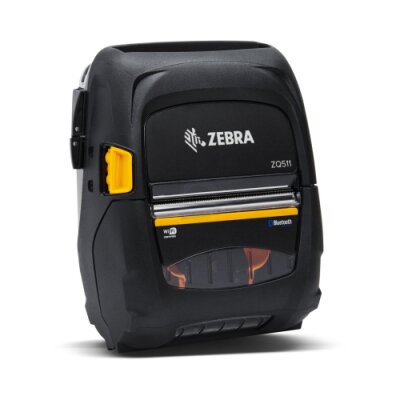 Direct thermal printer ZQ511 Zebra; media width 3.15"/80mm, English/Latin fonts, Dual 802.11ac/Bluetooth 4.1, stnd battery, EMEA certs