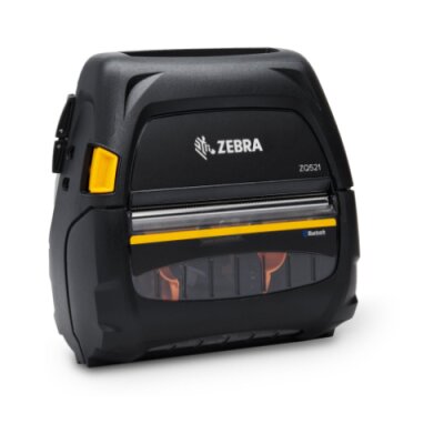 Direct thermal printer ZQ521 Zebra; media width 4.45"/113mm, English/Latin fonts, Bluetooth 4.1, no battery, EMEA certs