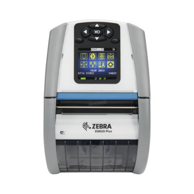 Direct thermal printer ZQ620 Plus Zebra; 3"/72mm Healthcare; English fonts, Dual 802.11AC / BT4.x, Linered platen, 0.75" core, Group E, Belt clip