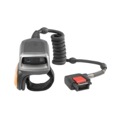 Handheld scanner Zebra RS5000; CORDED 2D IMAGER RING SCANNER TO WT41N0 WEARABLE Mobile Computer, SHORT CABLE TO WRIST, WORLDWIDE