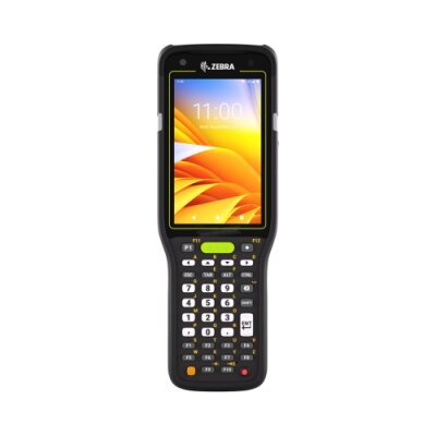 Handheld Mobile Computer MC3450 Zebra; WAN-Data Only,5G/LTE,GPS,LAN,WIFI 6E,One Nano SIM, One eSIM, Gun, Bluetooth, NFC, 4.0" Display, Vibrator, Android GMS, SE58 Imager, 5MP FF + 13MP RF Camera, 6GB RAM / 128GB UFS, 38 Key, 7000mAh Standard Battery, Res