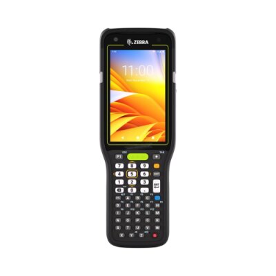 Handheld Mobile Computer MC3450 Zebra; WAN-Data Only,5G/LTE,GPS,LAN,WIFI 6E,One Nano SIM, One eSIM, Straight Shooter, Bluetooth, NFC, 4.0" Display, Vibrator, Android GMS, SE4770 Imager, 5MP FF + 13MP RF Camera, 6GB RAM / 128GB UFS, 47 Key, 7000mAh Standa