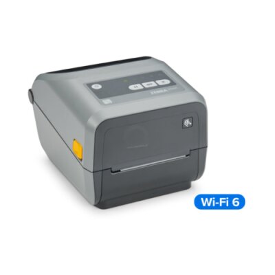 Thermal Transfer Cartridge Printer ZD421; 203 dpi, USB, USB Host, Modular Connectivity Slot, 802.11ax, BT5.3, ROW, EU and UK Cords, Swiss Font, EZPL